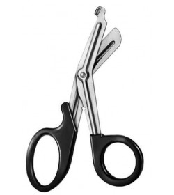 Bandage Scissors black plastic rings